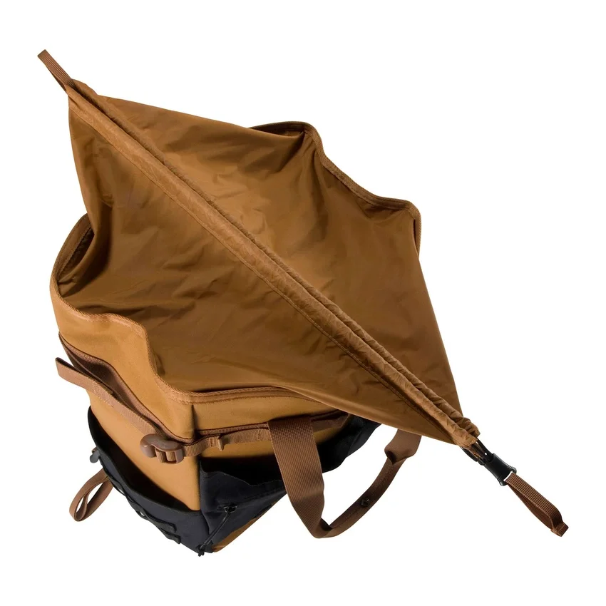 28L Nylon Cinch-Top Convertible Tote Backpack