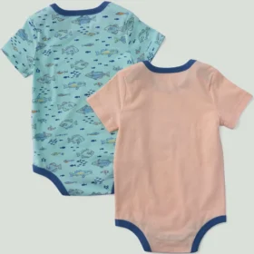 Boys’ 2-Piece Short Sleeve Fish Bodysuit Set (Baby)