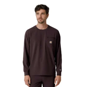 Force Cross-Flex Crew Neck Long Sleeve Scrub Top