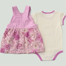 Girls’ 2-Piece Short Sleeve Bodysuit & Printed Jumper Set (Baby/)