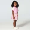 Girls' 2-Piece Short Sleeve T-Shirt & Printed Jumper Set (Toddler)