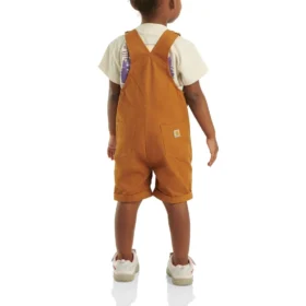 Girls’ Canvas Ruffle Front Shortall (Baby/Toddler)