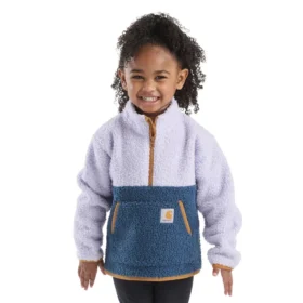 Girls’ Long Sleeve Fleece Quarter-Zip Sweatshirt (Toddler/Child/Youth)