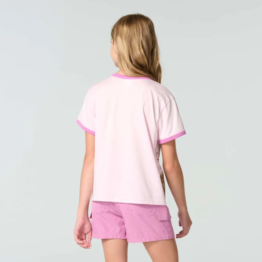 Girls' Short Sleeve Dog Ringer T-Shirt (Child/Toddler)