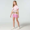 Girls' Short Sleeve Dog Ringer T-Shirt (Child/Toddler)