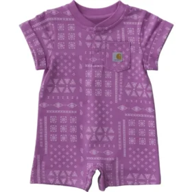 Kids' Short Sleeve French Terry Romper (Baby)