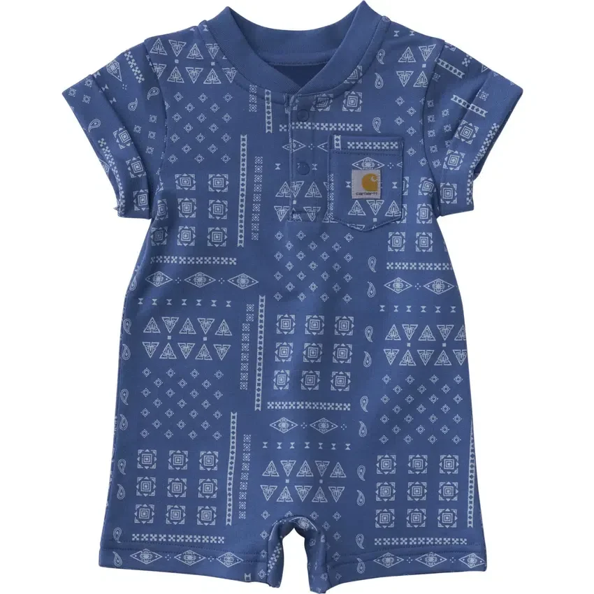 Kids' Short Sleeve French Terry Romper (Baby)
