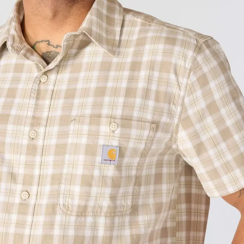 Men's Bozeman Relaxed Fit Short Sleeve Plaid Shirt