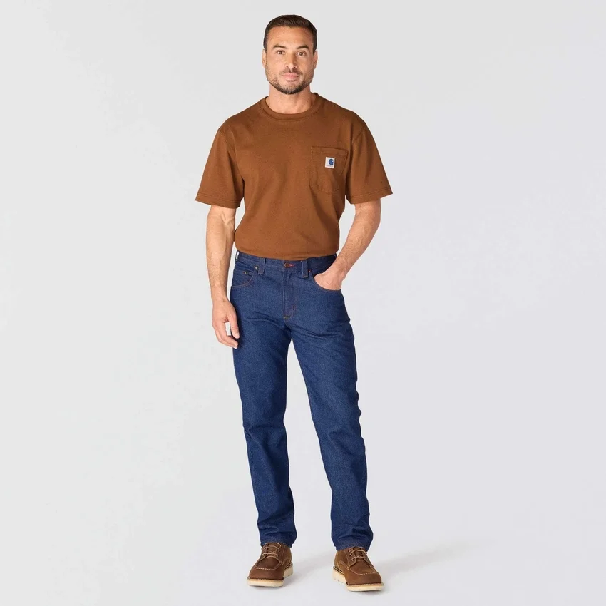Men's Crafted Series Relaxed Fit Straight Leg Work Jeans