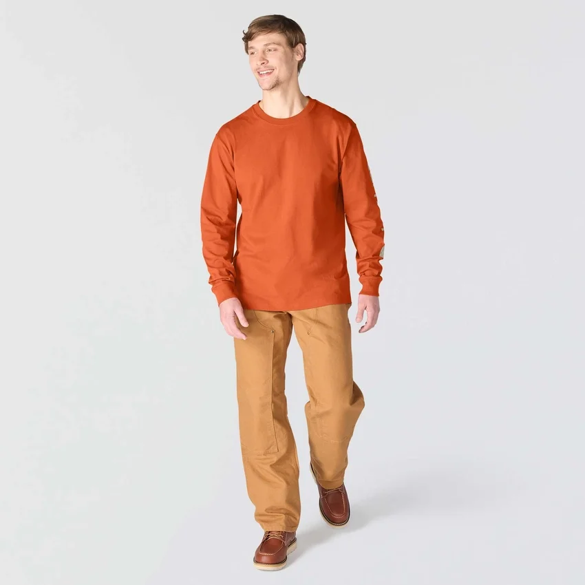 Men's Dearborn Loose Fit Heavyweight Long Sleeve Logo T-Shirt