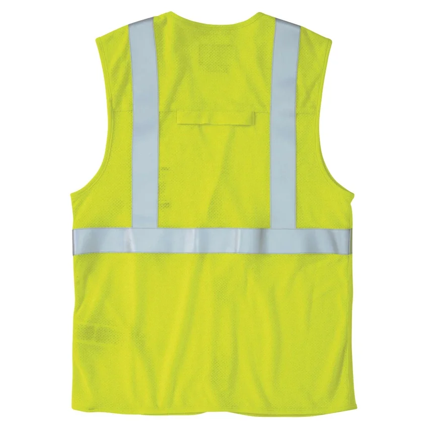 Men's Flame Resistant High-Visibility Mesh Class 2 Safety Vest - Hi Vis Vests