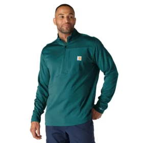 Men's Force Fleece-Lined Moisture Wicking Half Zip Pullover