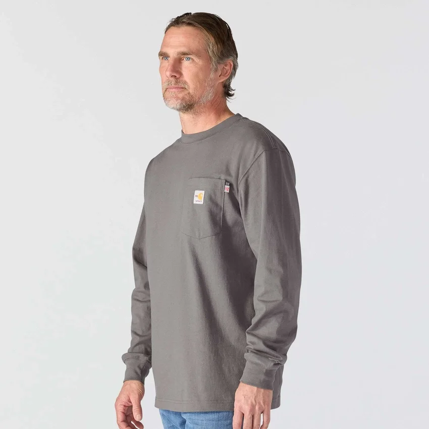 Men's Force Irvine Fr Moisture Wicking Long Sleeve Eagle T-Shirt - Flame Resistant Shirts