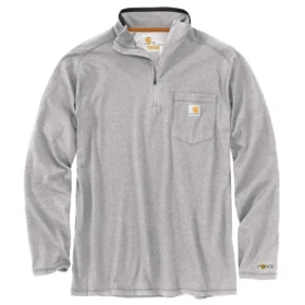 Men's Force Long Sleeve Moisture Wicking Quarter Zip Pullover Shirt
