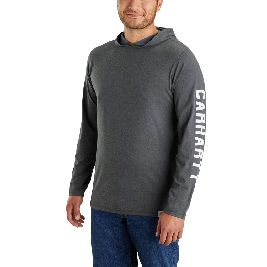 Men's Force Relaxed Fit Moisture Wicking Logo Hoodie