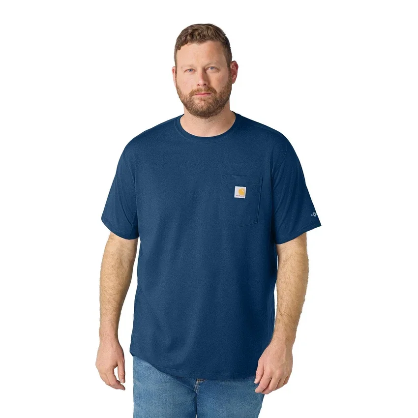 Men's Force Relaxed Fit Moisture Wicking Pocket T-Shirt