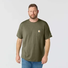 Men’s Force Relaxed Fit Moisture Wicking Pocket T-Shirt