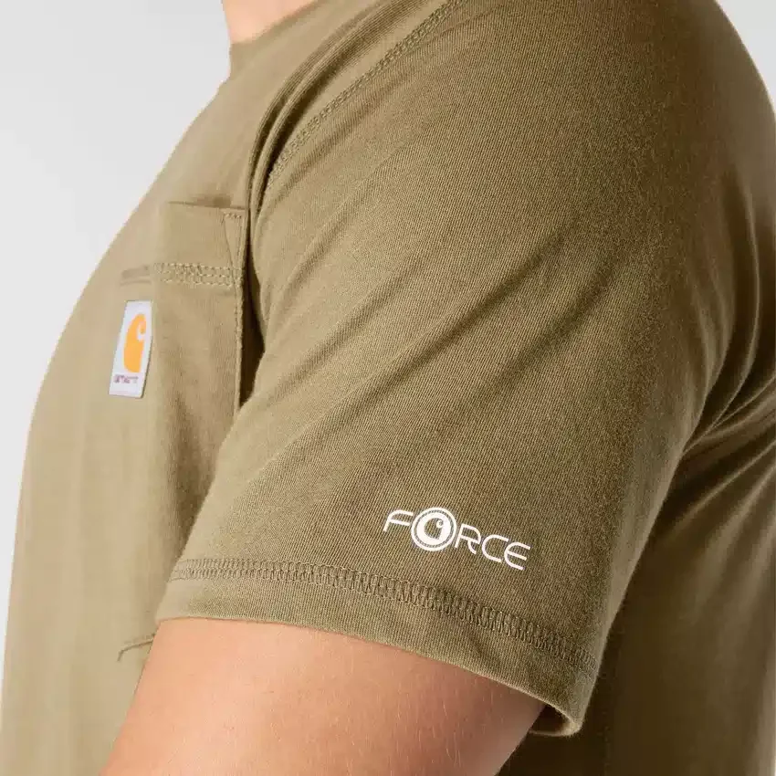 Men's Force Relaxed Fit Moisture Wicking Pocket T-Shirt