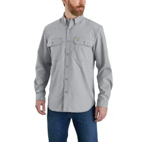 Men's Force Sun Defender™ Chambray Relaxed Fit Long Sleeve Shirt - Sun Protection Shirts