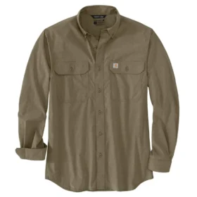 Men's Force Sun Defender™ Chambray Relaxed Fit Long Sleeve Shirt - Sun Protection Shirts