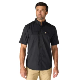 Men's Force Sun Defender™ Chambray Relaxed Fit Short Sleeve Shirt - Sun Protection Shirts
