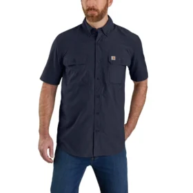 Men's Force Sun Defender™ Chambray Relaxed Fit Short Sleeve Shirt - Sun Protection Shirts