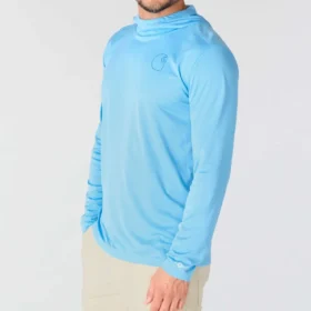 Men’s Force Sun Defender Upf 50+ Lightweight Long Sleeve Moisture Wicking Hoodie – Sun Protection Hoodies