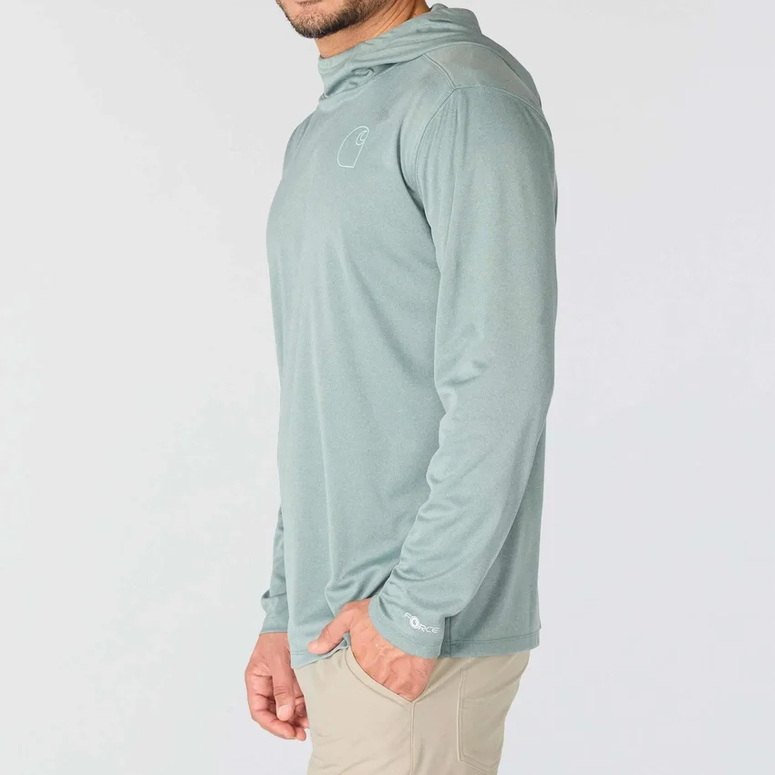 Men's Force Sun Defender Upf 50+ Lightweight Long Sleeve Moisture Wicking Hoodie - Sun Protection Hoodies