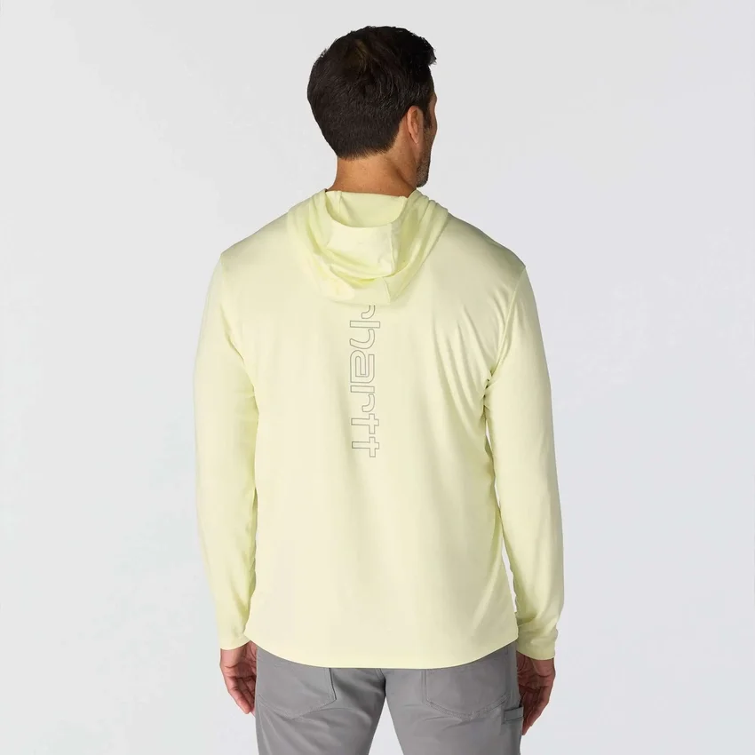 Men's Force Sun Defender Upf 50+ Lightweight Long Sleeve Moisture Wicking Hoodie - Sun Protection Hoodies