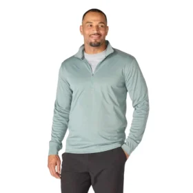 Men's Force Sun Defender Upf 50+ Moisture Wicking Half Zip Pullover - Sun Protection Shirts