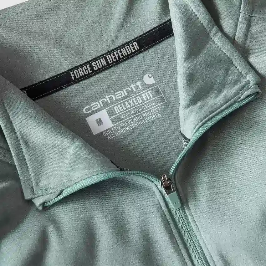Men's Force Sun Defender Upf 50+ Moisture Wicking Half Zip Pullover - Sun Protection Shirts