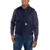 Men's Fr Duck Mock Neck Sherpa-Lined Vest - Flame Resistant Vests