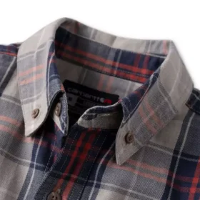 Men’s Fr Loose Fit Long Sleeve Twill Plaid Shirt – Flame Resistant Shirts
