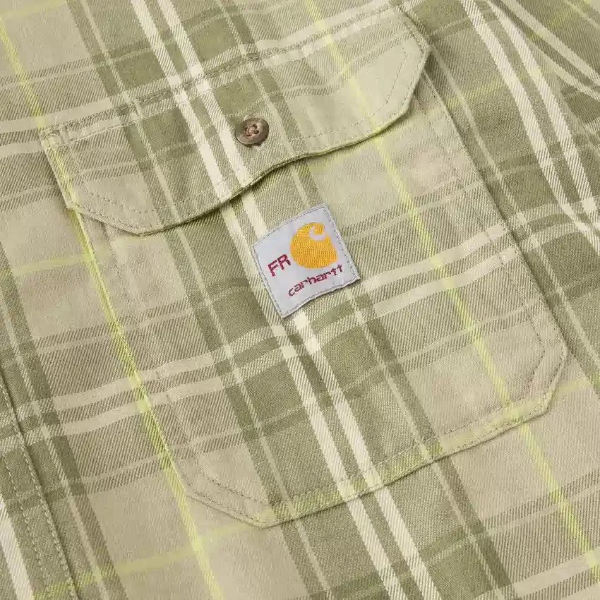 Men's Fr Loose Fit Long Sleeve Twill Plaid Shirt - Flame Resistant Shirts
