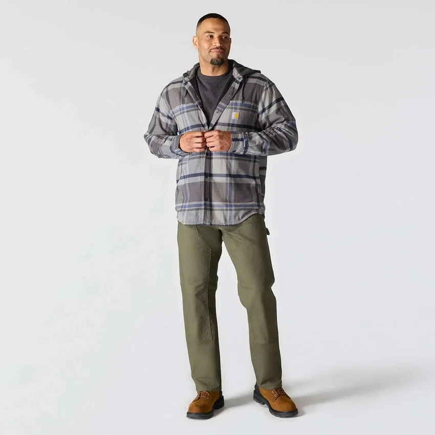 Men's Hamilton Relaxed Fit Plaid Hooded Shirt Jac - Men's Shirt Jackets