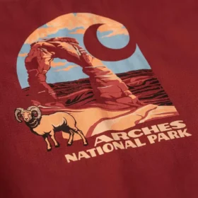 Men's Heavyweight Long Sleeve Arches National Park Graphic T-Shirt
