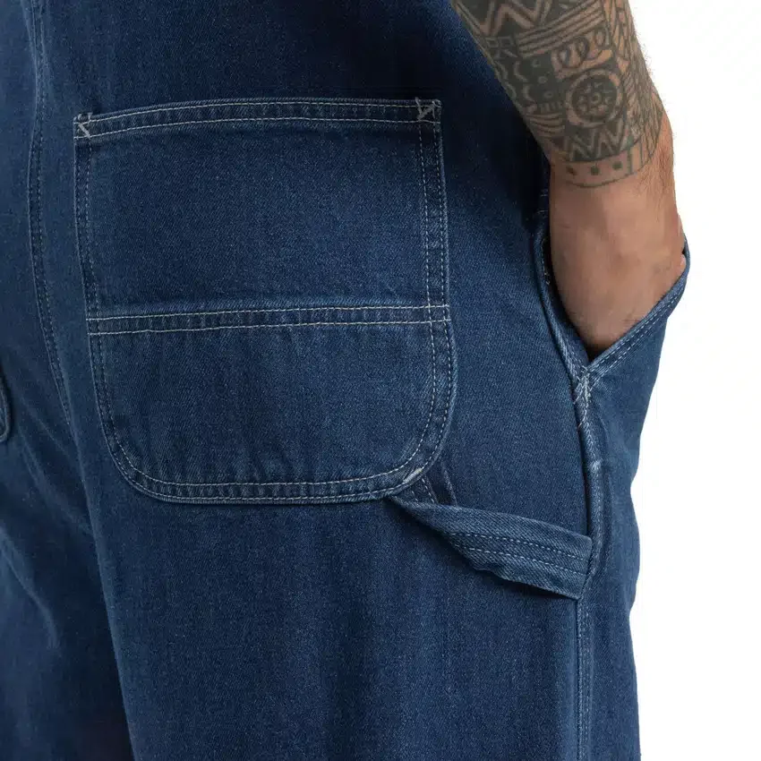 Men's Loose Fit Denim Overalls