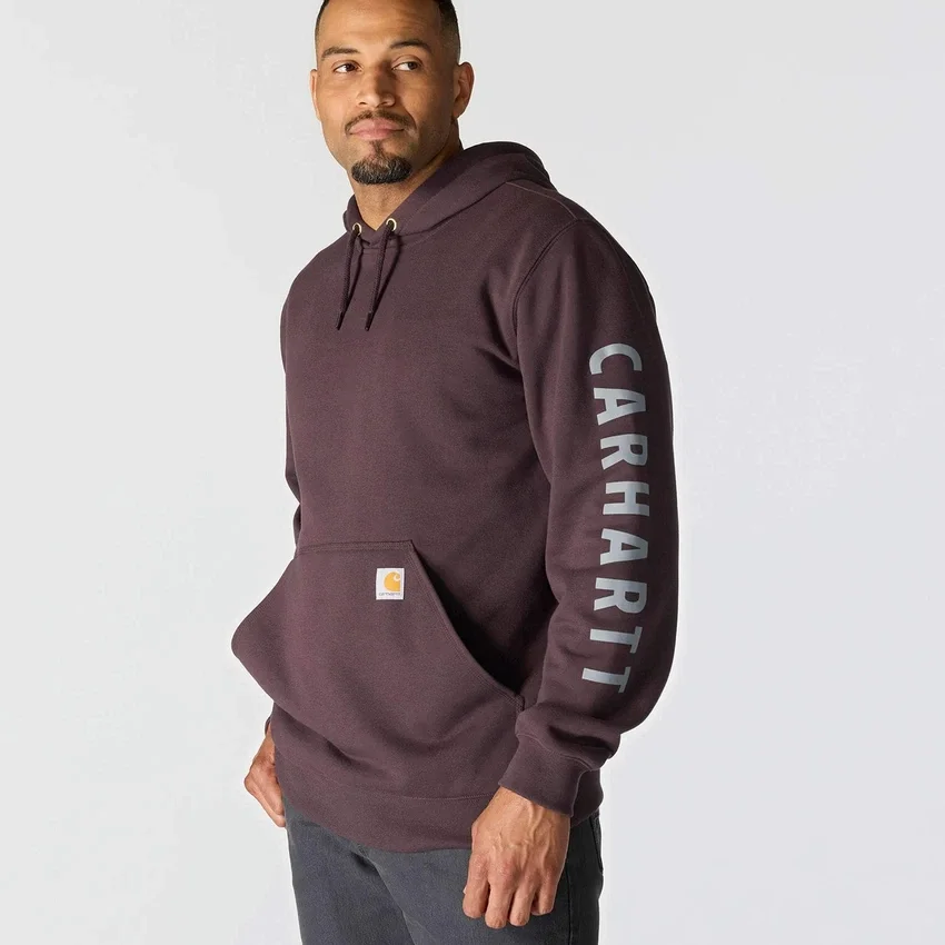 Men's Loose Fit Midweight Logo Graphic Hoodie - Rain Defender Hoodies