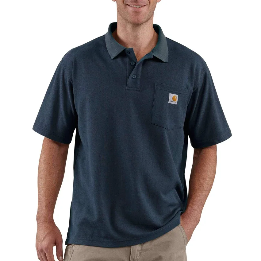 Men's Loose Fit Pocket Polo Shirt