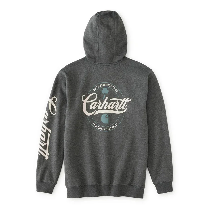 Men's Marquette Shamrock Script Graphic Hoodie - St Patrick's Day Sweatshirt