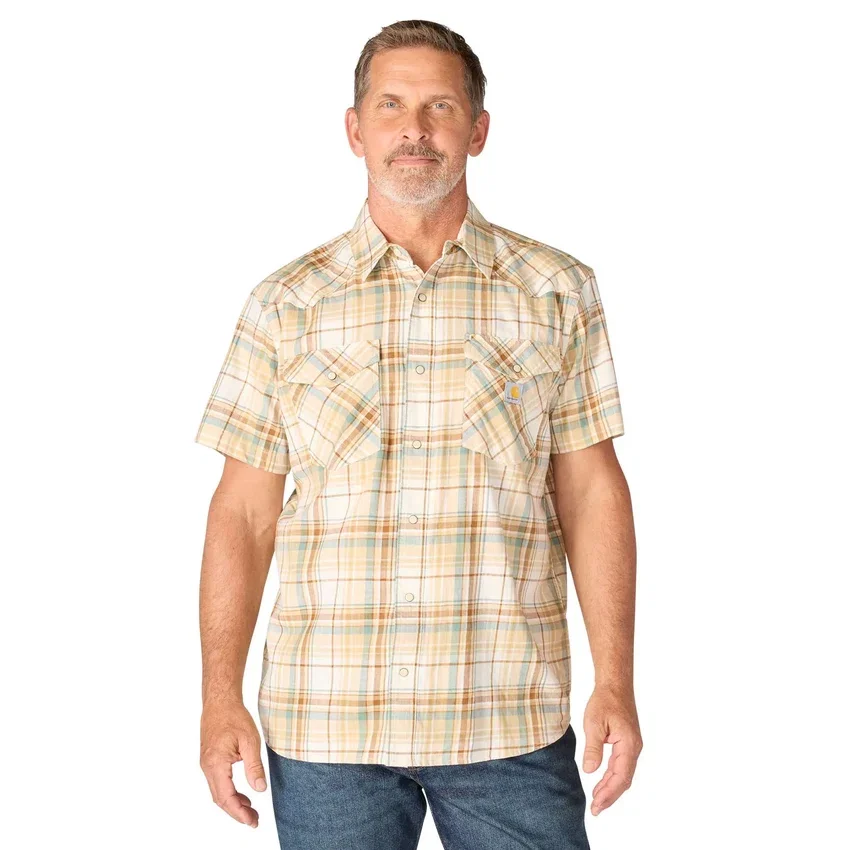 Men's Montana Bozeman Relaxed Fit Short Sleeve Plaid Shirt