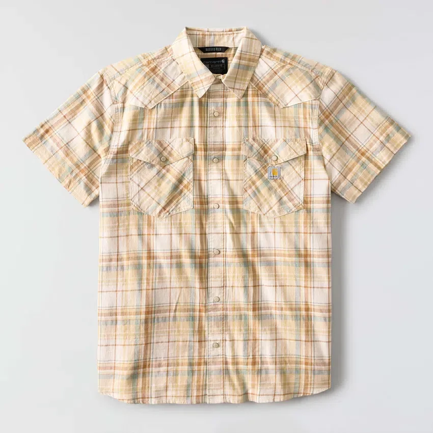 Men's Montana Bozeman Relaxed Fit Short Sleeve Plaid Shirt