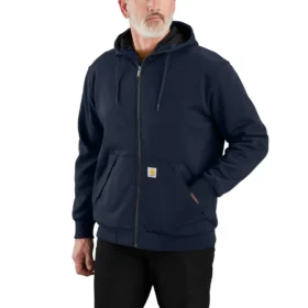 Men's Paxton Water Repellent Thermal-Lined Full Zip Hooded Sweatshirt - Carhartt Rain Defender Hoodies