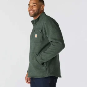 Men’s Relaxed Fit Quarter Zip Fleece Pullover