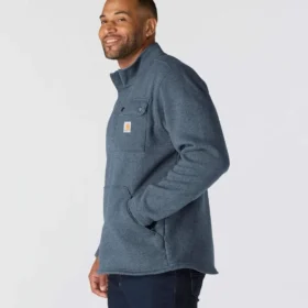 Men’s Relaxed Fit Quarter Zip Fleece Pullover