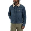 Men's Relaxed Fit Sherpa-Lined Denim Jacket