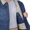 Men's Relaxed Fit Sherpa-Lined Denim Jacket