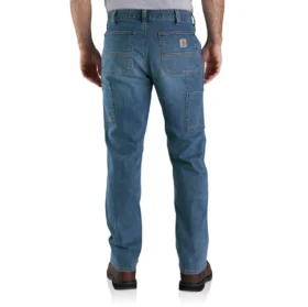 Men’s Relaxed Straight Rugged Flex Double-Knee Work Jeans