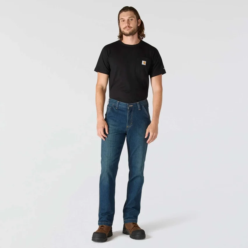 Men's Relaxed Straight Rugged Flex Work Jeans