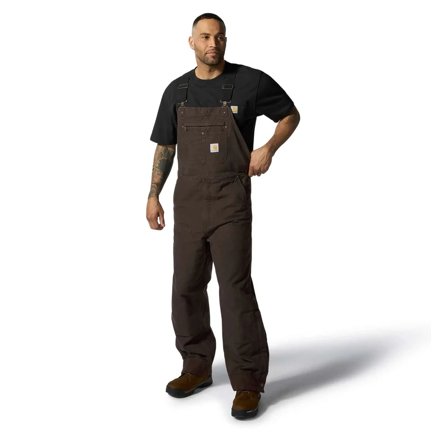 Men's Washed Duck Insulated Overalls